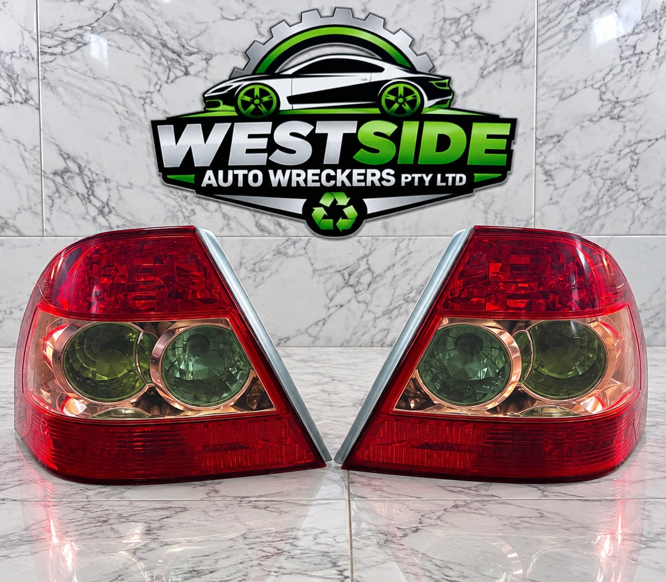 Toyota Corolla ZZE122 Sedan 2004–2007 Rear Tail Light Pair (LH & RH)